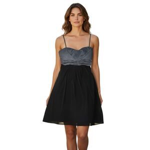 Sweet Storm Juniors Dress Size S Black and Gray Above Knee Cocktail